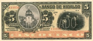 Mexico - 5 Pesos - P-S307R - Foreign Paper Money